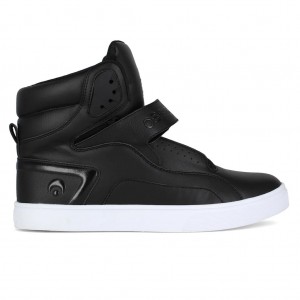 Black / White Osiris Rize Ultra Men Sneakers | OS4259178
