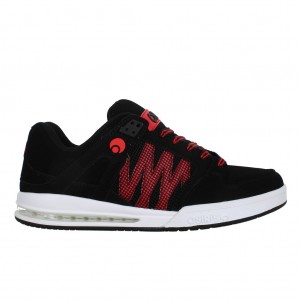 Black / White / Red Osiris Pixel Men Sneakers | OS1695870