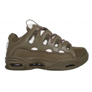 Olive / White Osiris D3 2001 Men Skate Shoes | OS9130458