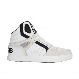 White / Black / White Osiris Clone Women Sneakers | OS7401823